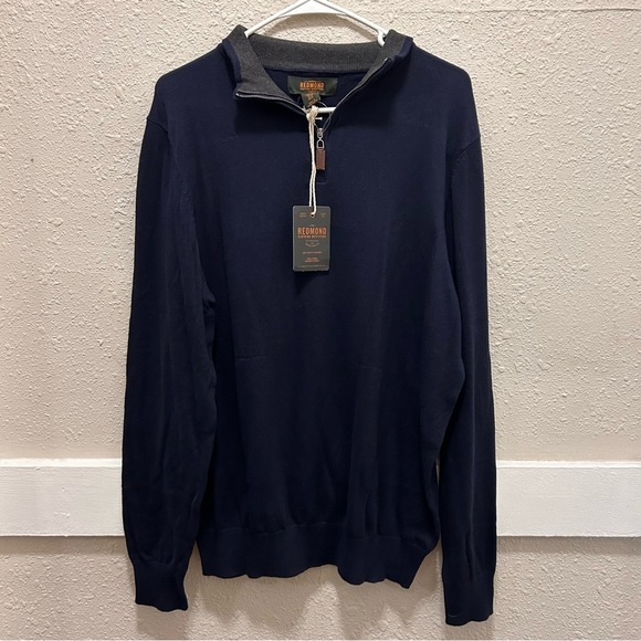 Redmond Quarter Zip Pullover Navy XL - Picture 1 of 5